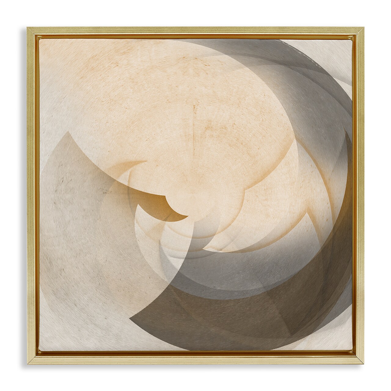 Stupell Industries Shadowed Form Curve Framed Floater Canvas Wall Art Design by Noah Bay